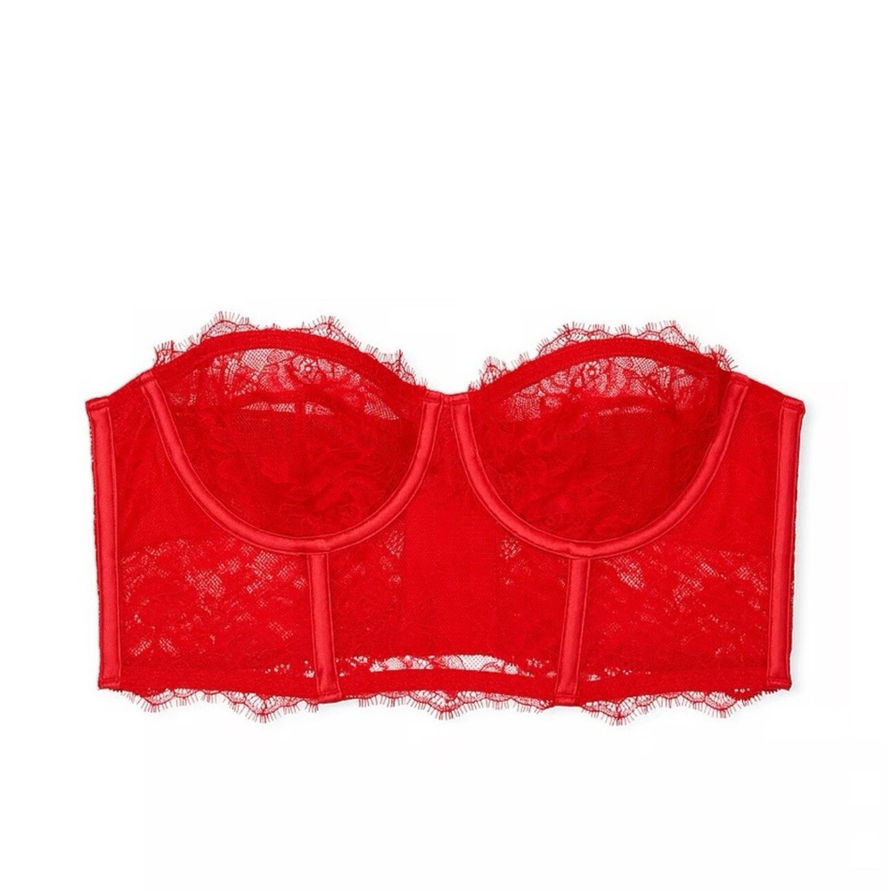 VS archives lace longline strapless bra